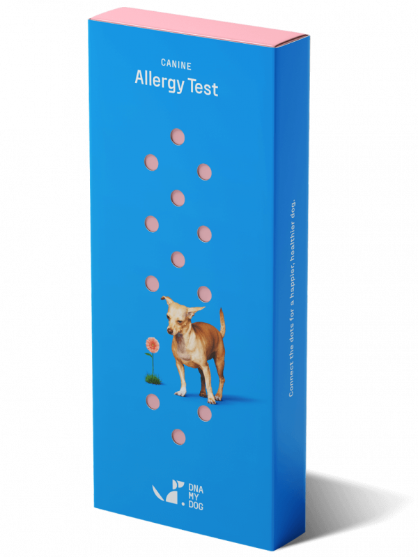 Canine Allergy Test Box angled Left.